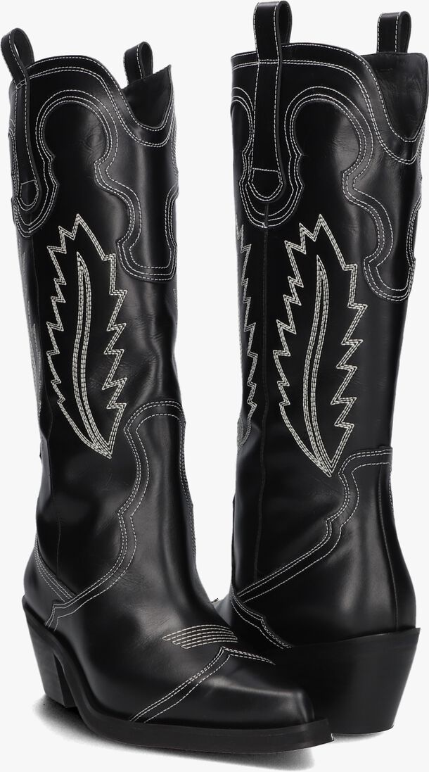 TORAL zwarte toral cowboylaarzen motto