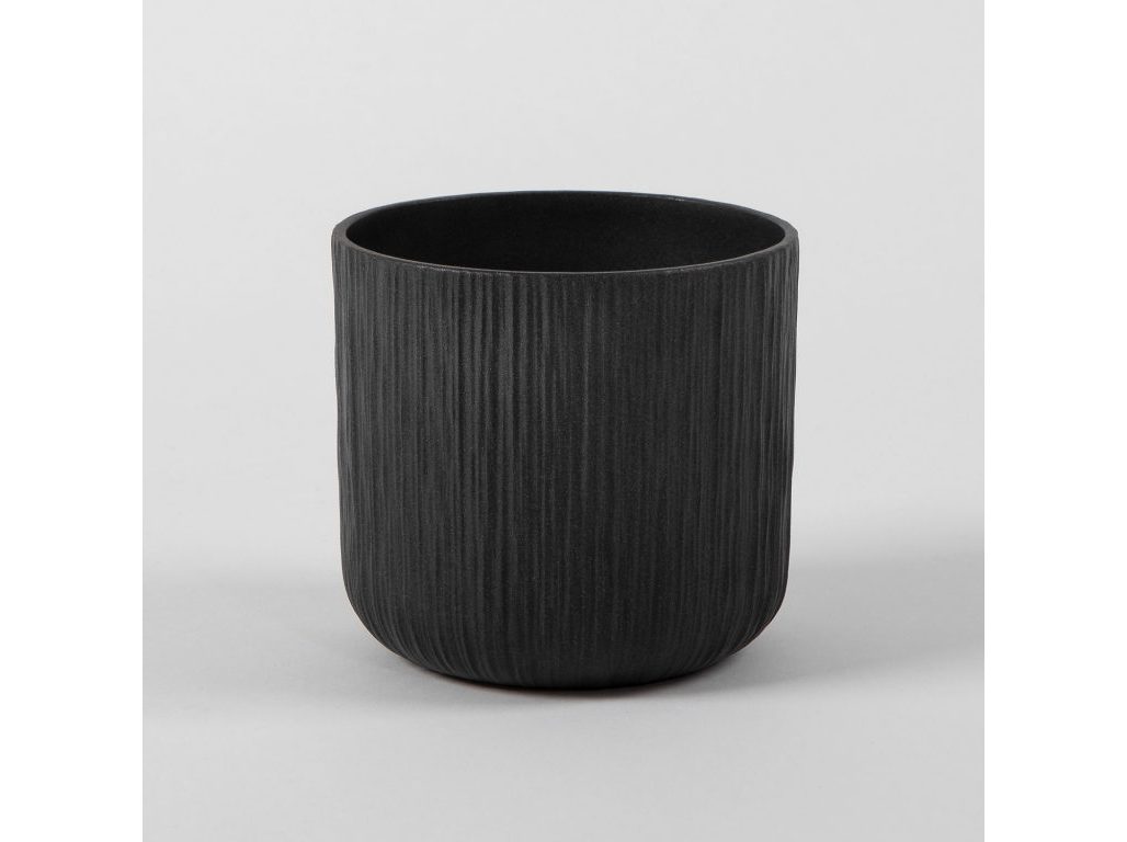 VASO GEN IN&OUT PRETO Ø19 CM
