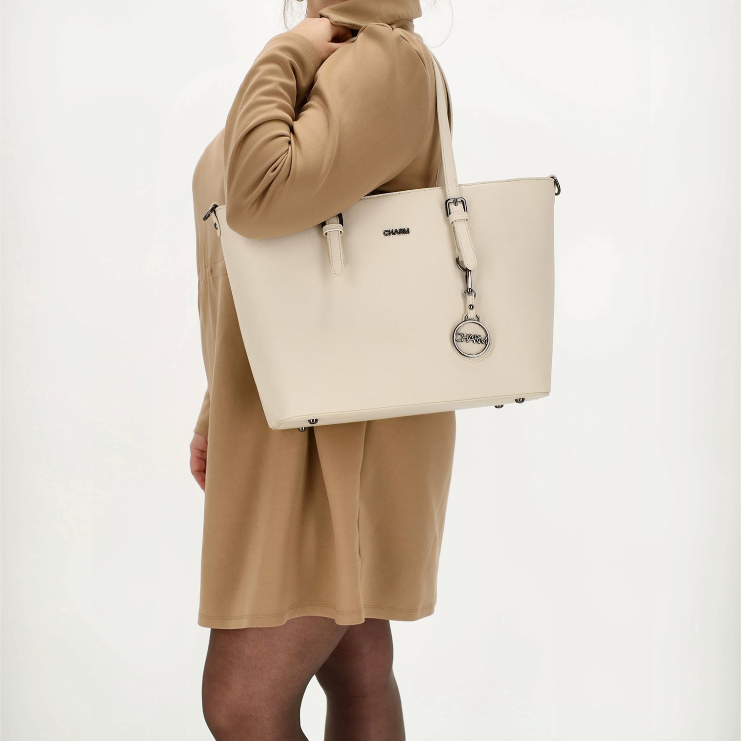 Charm London Birmingham Shopper creme