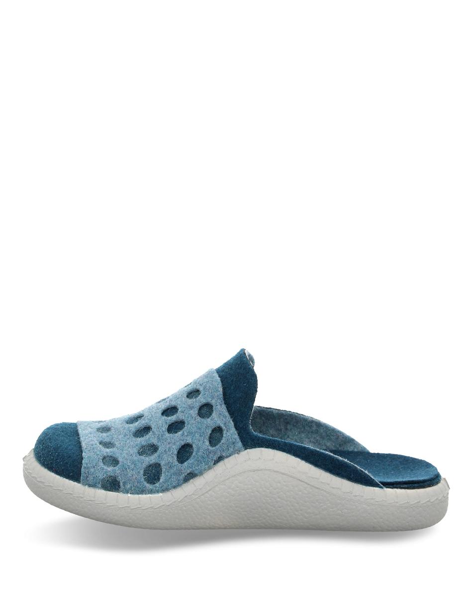 Hausschuh Monaco Damen 64, petrol-k