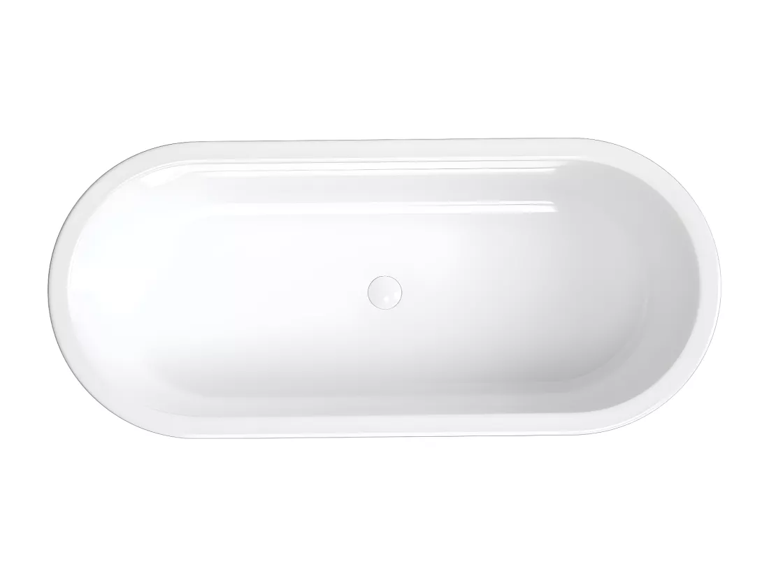 baignoire îlot OMNIRES PARIS M+ 156X79 CM couleur : blanc finition : brillant