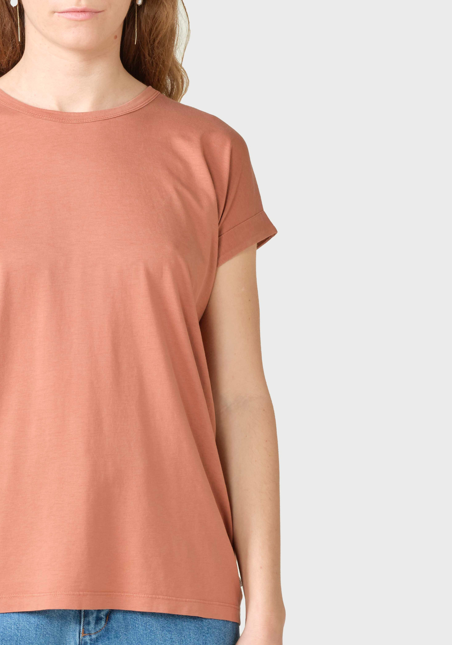 Klitmøller Collective T-Shirt Sigrid Tee Burnt Sienna