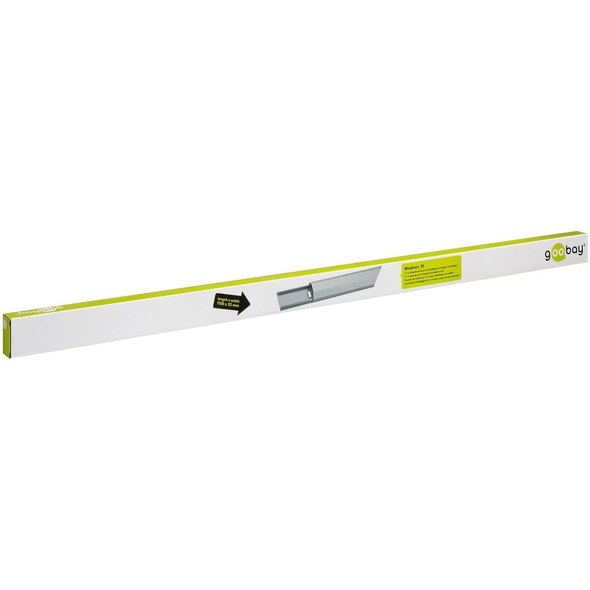Goobay Trådkanal aluminium 33 mm  lengde 1,1 m