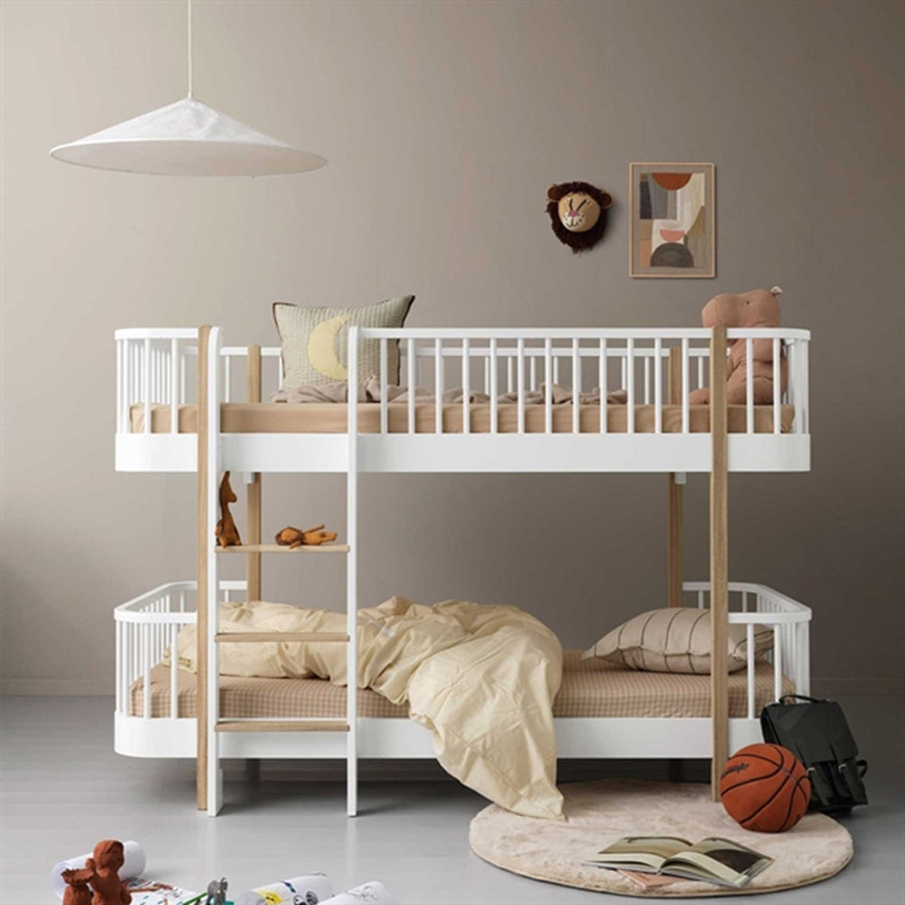 Køb Oliver Furniture Wood Halvhøj Køjeseng Hvid/Eg