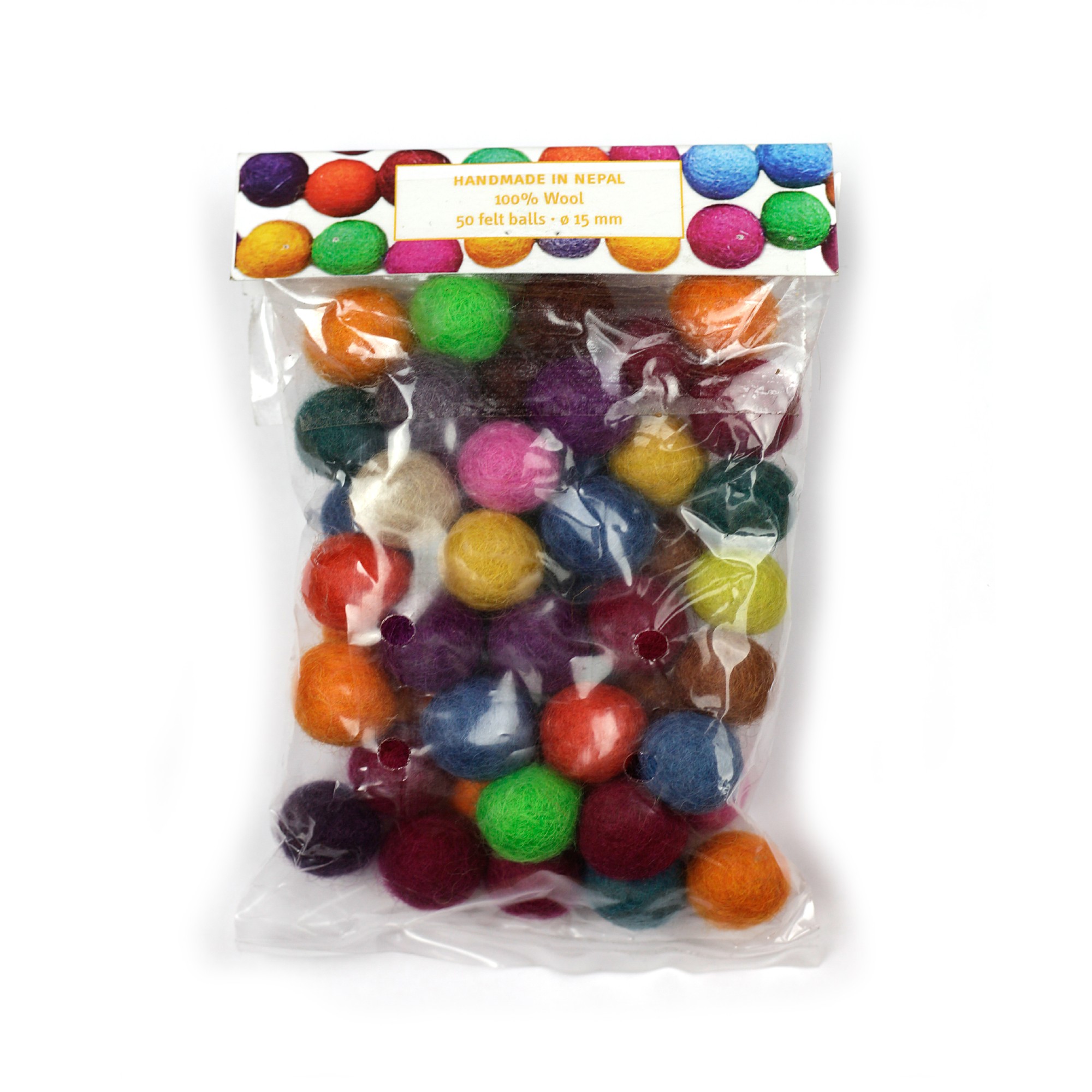 Filz-Pompons, multicolor, Ø 15 mm günstig bestellen