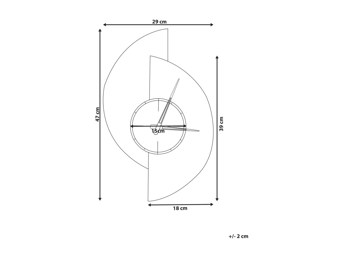 Horloge murale CHALAIS 29 cm Gris