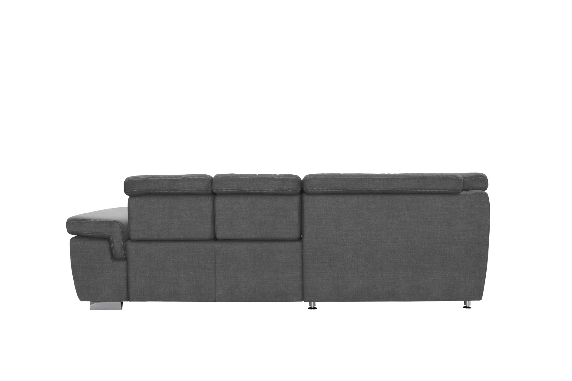 polsterpower Boxspringsofa - Miro grau - Basismodell - rechts
