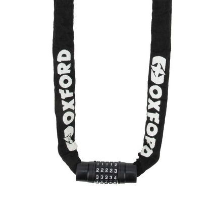 Antivol Oxford chaine LK118 Combi Chain 8 (8mm x 1.5m) Universel - Noir
