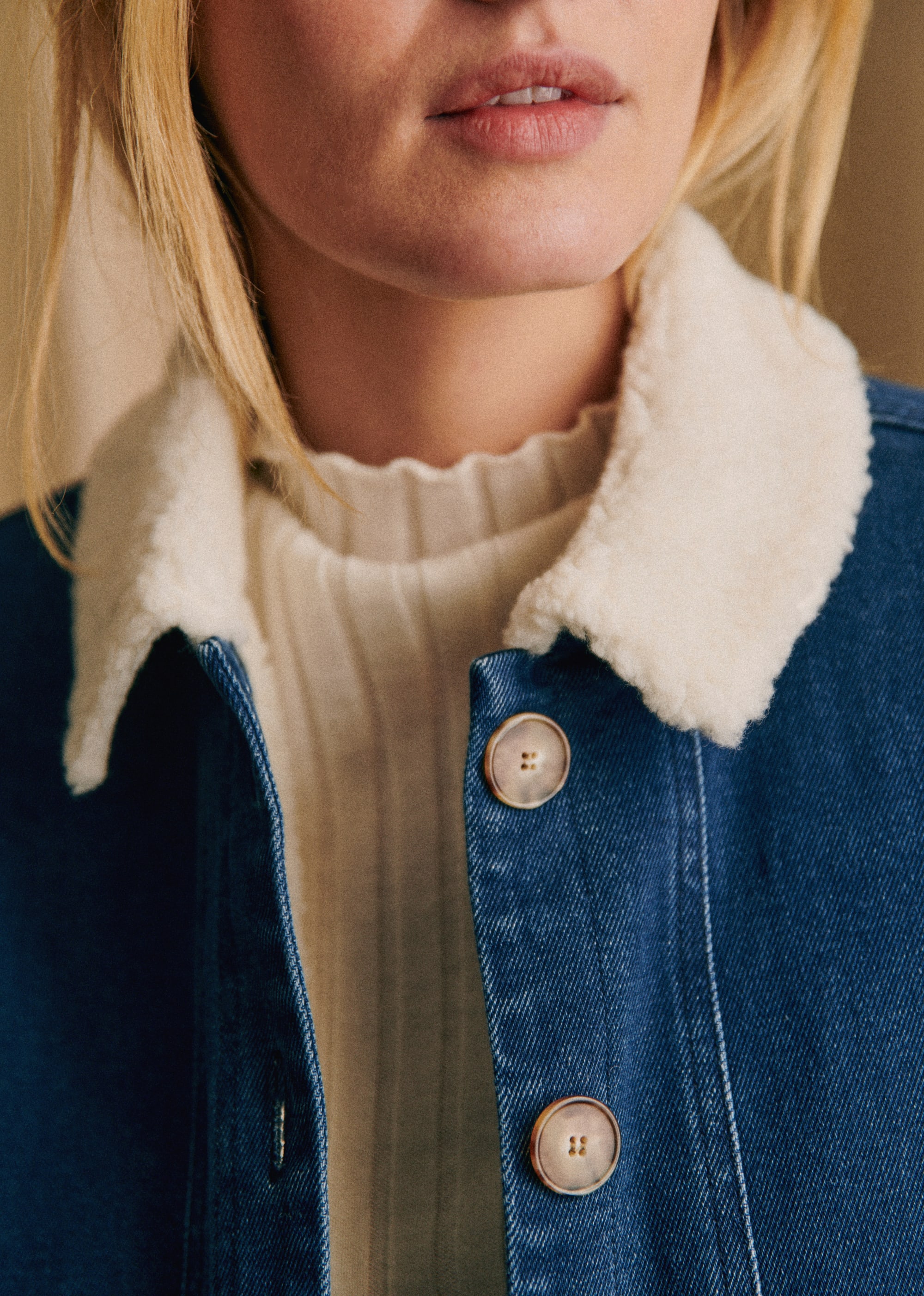 Veste Will - Indigo col mouton - E-SHOP/VESTES 5905719