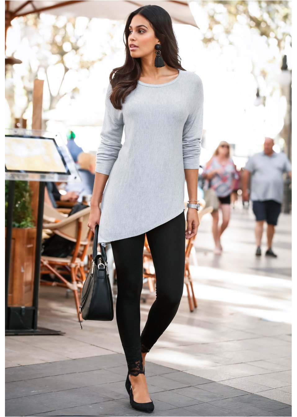 Legging avec dentelle