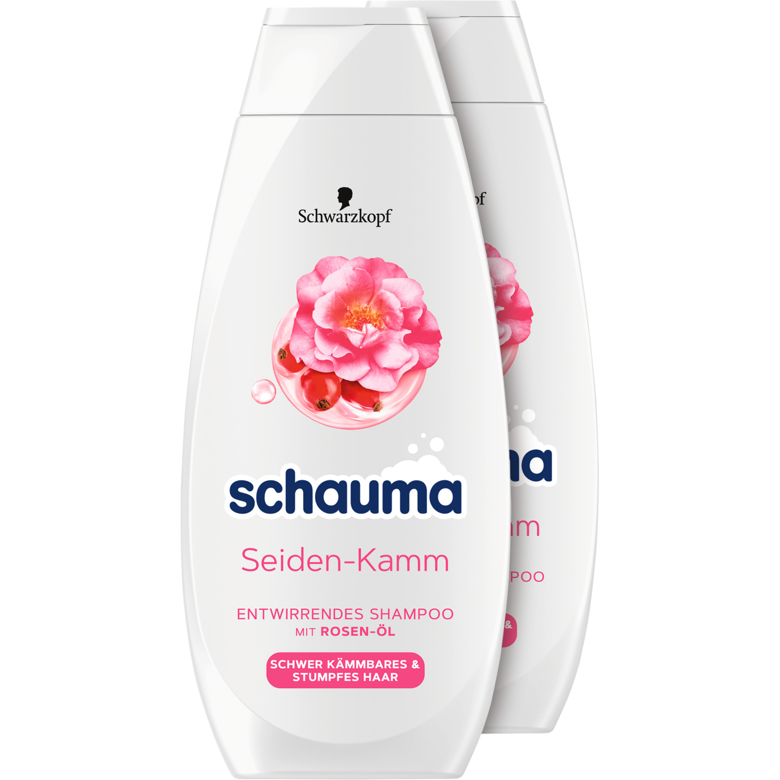 Schwarzkopf Schauma Shampoo Seiden-Kamm 2 x 400 ml