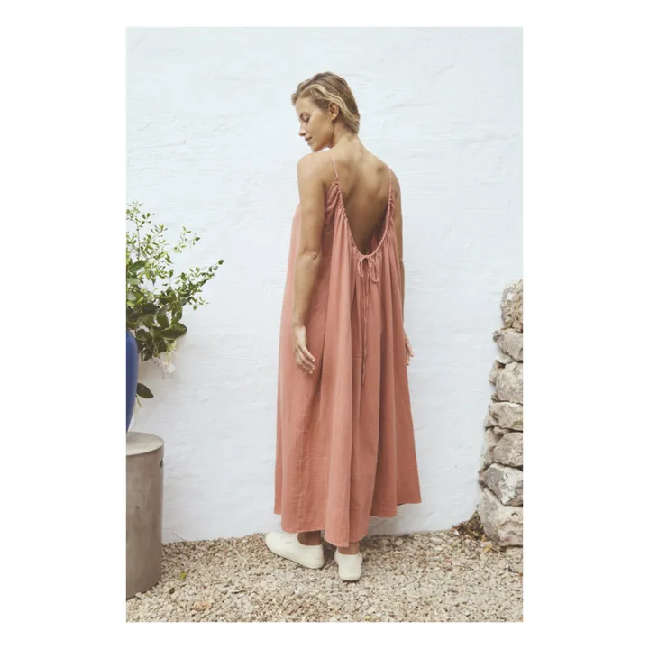 Anja Paris Robe Gaze de Coton | Orange Rouille