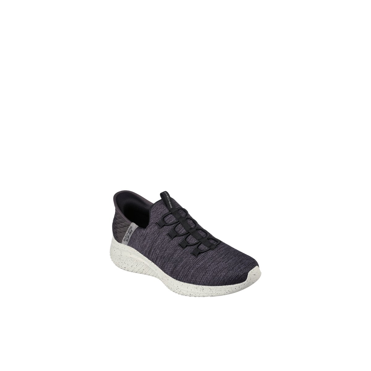 2X les points-Slipn3.0-w-m-Baskets - Talon plat - Noir/Blanc