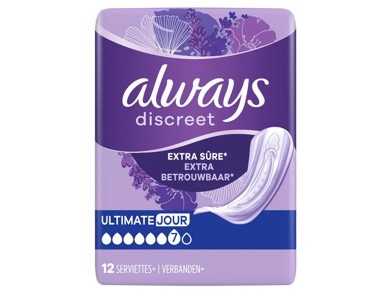 Always Inkontinenz Einlagen Discreet Plus Ultimate Day 4 x Inkontinenz Slips für die Nacht