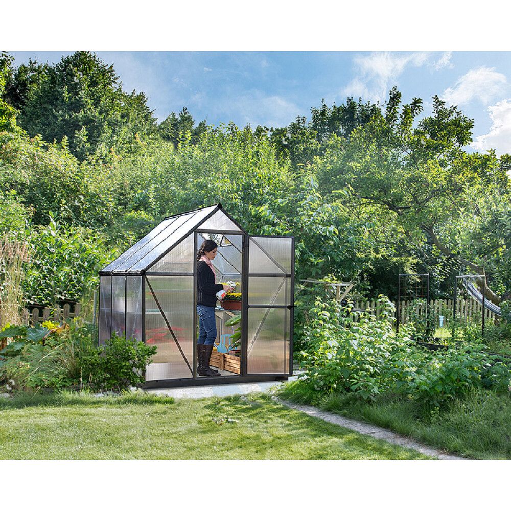 DRIVHUS CANOPIA MYTHOS ALU/POLY 3,4M² MØRKEGRÅ
