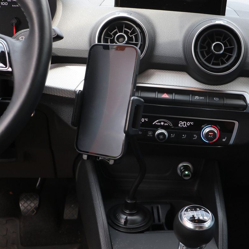 Carpoint - Smartphone Houder - Bekerhouder - Verstelbaar - Universeel Geschikt