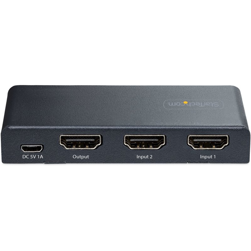 StarTech.com Switch HDMI 8K à 2 Ports - Switch HDMI 2.1 4K 120Hz HDR10+/8K 60Hz UHD - Commutateur HDMI 2 Entrées 1 Sortie - Commutation de Source Automatique/Manuelle - Adaptateur Secteur et Télécommande Inclus
