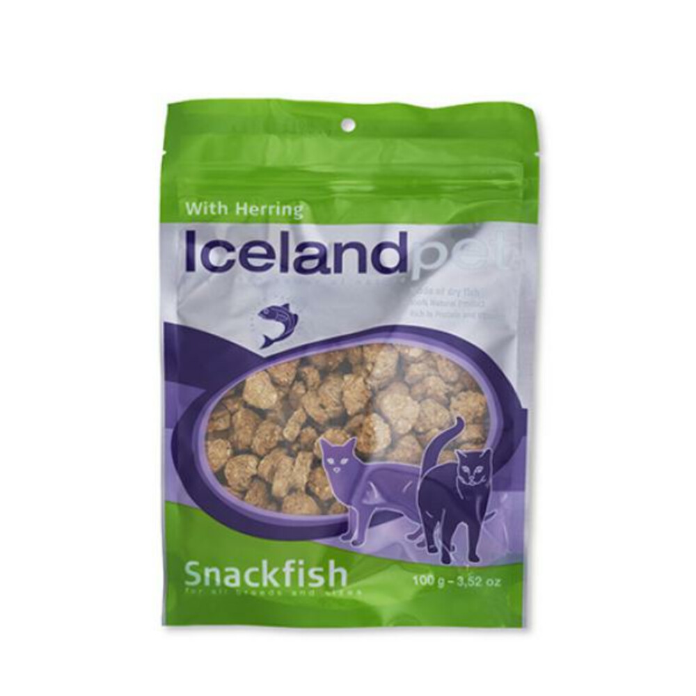 Icelandpet Snackfish Kattensnack Haring100 gr