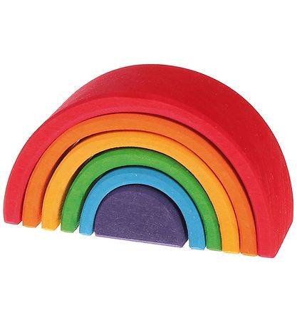 Grimms Holzspielzeug - Regenbogen - Klein - 6 Teile - Bunt