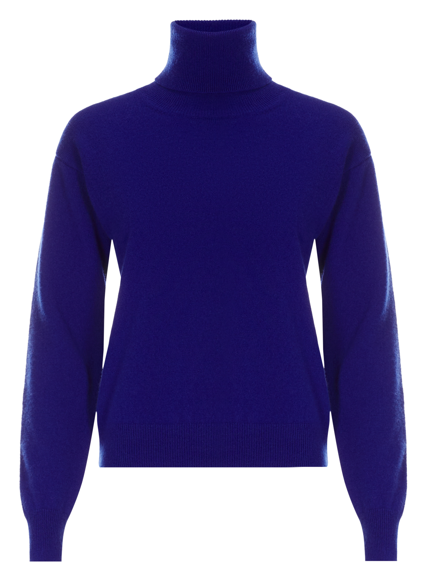 SORGE - Pull col rouléen cachemire | Bleu