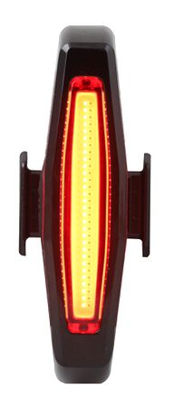 SEITWÄRTS Rücklicht  schwarz  50 Lumen, micro USB