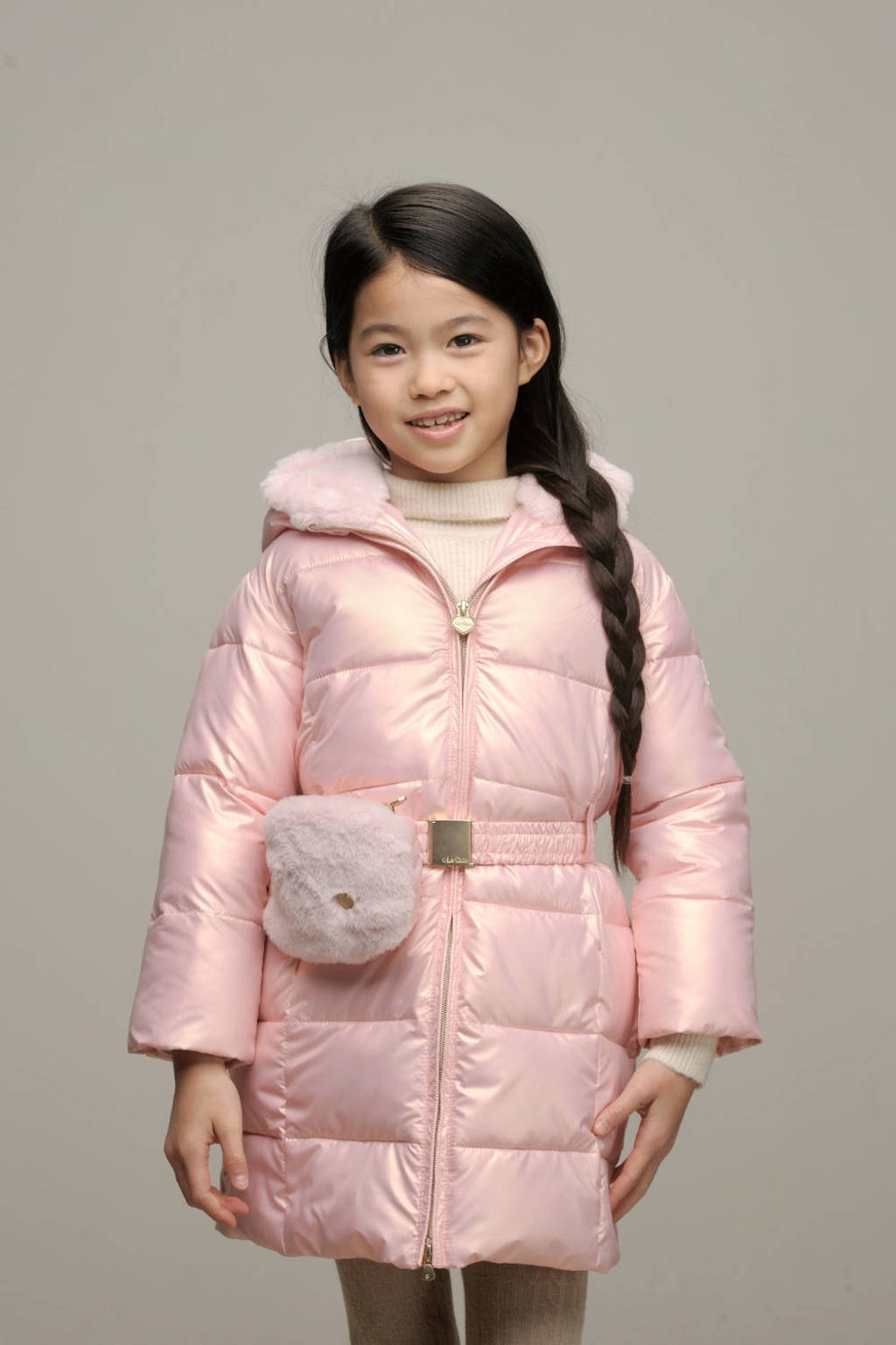 Le Chic gewatteerde winterjas BIRDO roze