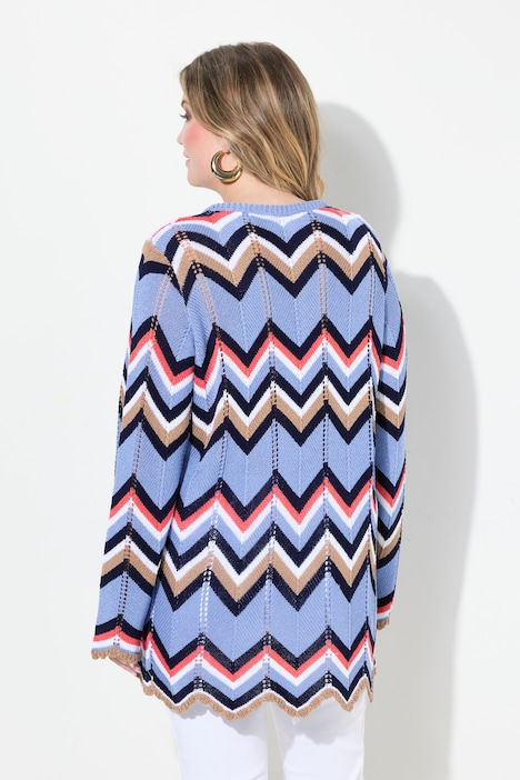 Pullover, Classic Fit, Zackenmuster