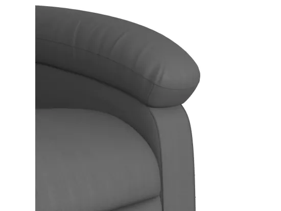 Fauteuil inclinable massant Gris Similicuir