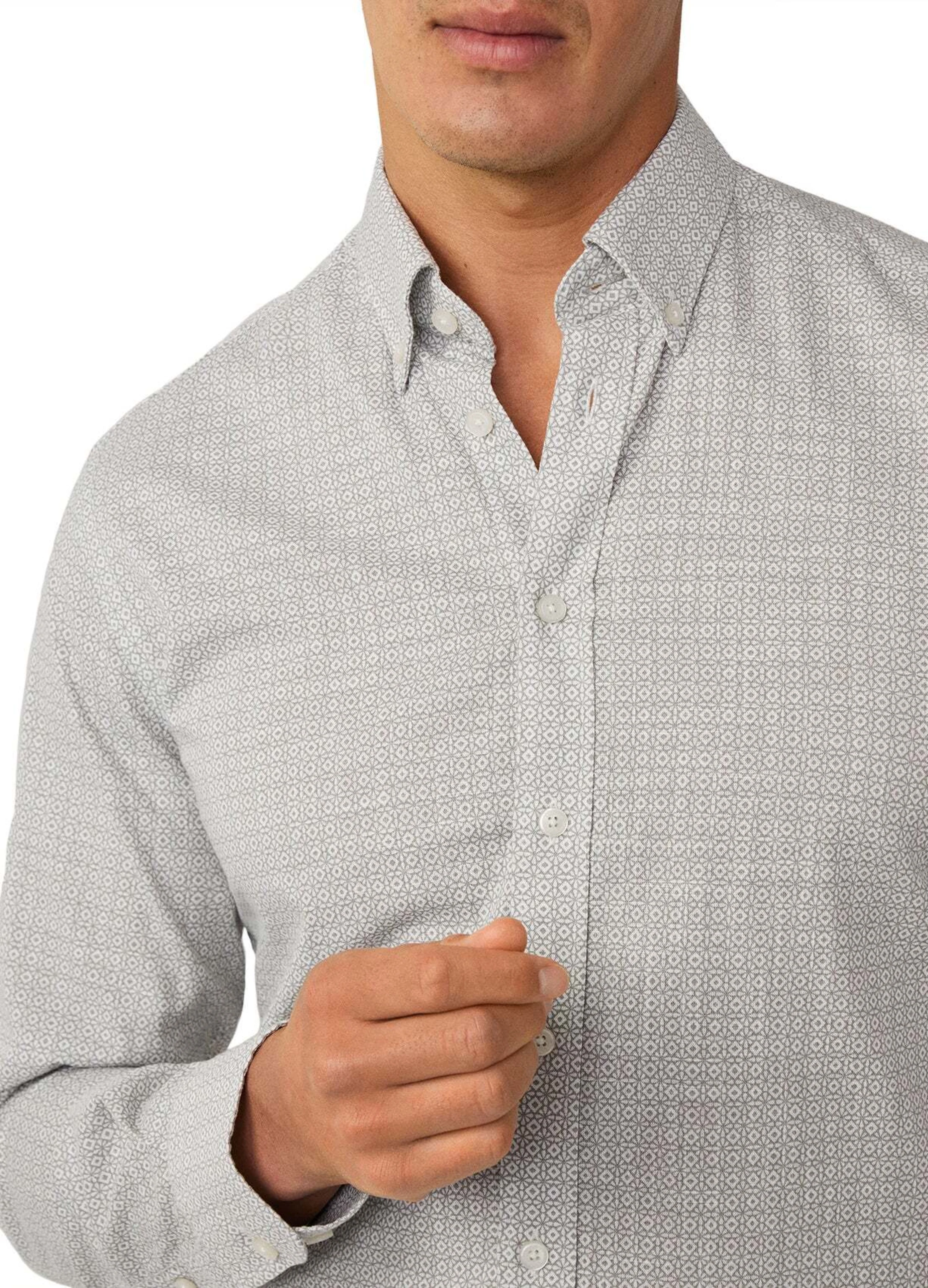 HACKETT LONDON Freizeithemd TILES PRINT.