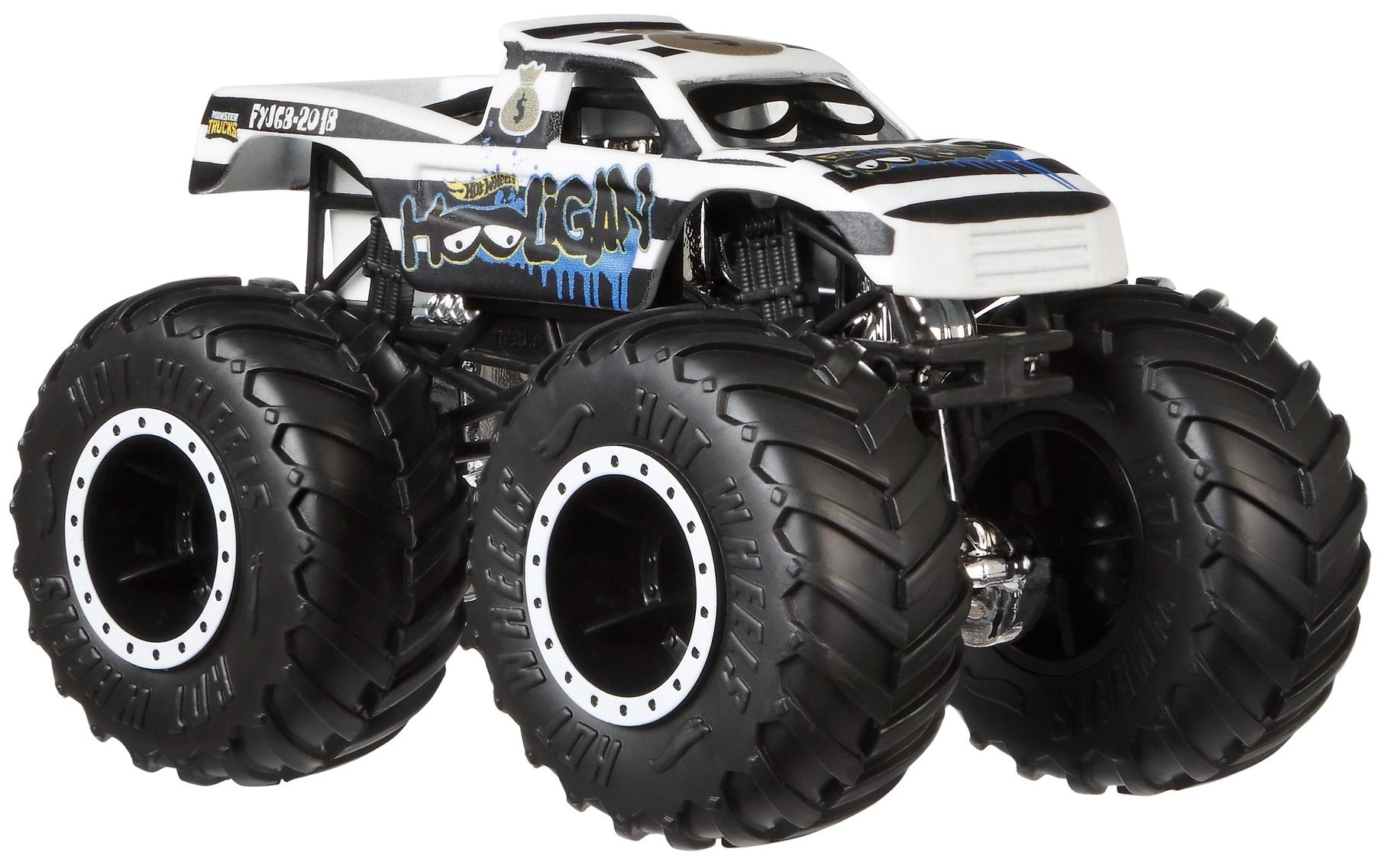 Monster Trucks 1:64 Die-Cast 2er-PackSpielzeug-Truck zum Sammeln mit grossen Rädern