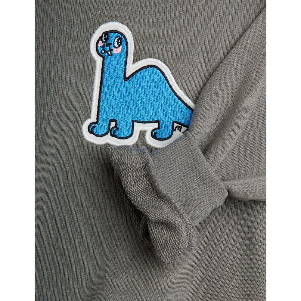 Køb Mini Rodini Grey Dino Patch Sweatshirt