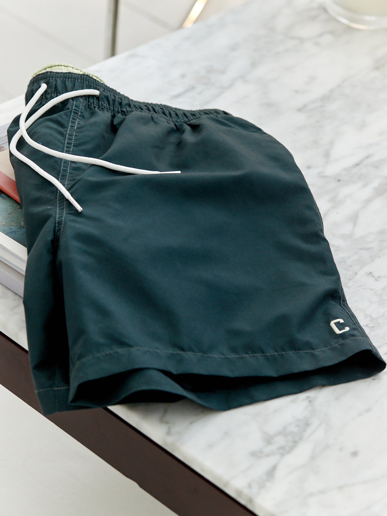 Short de bain uni homme fibre recyclée