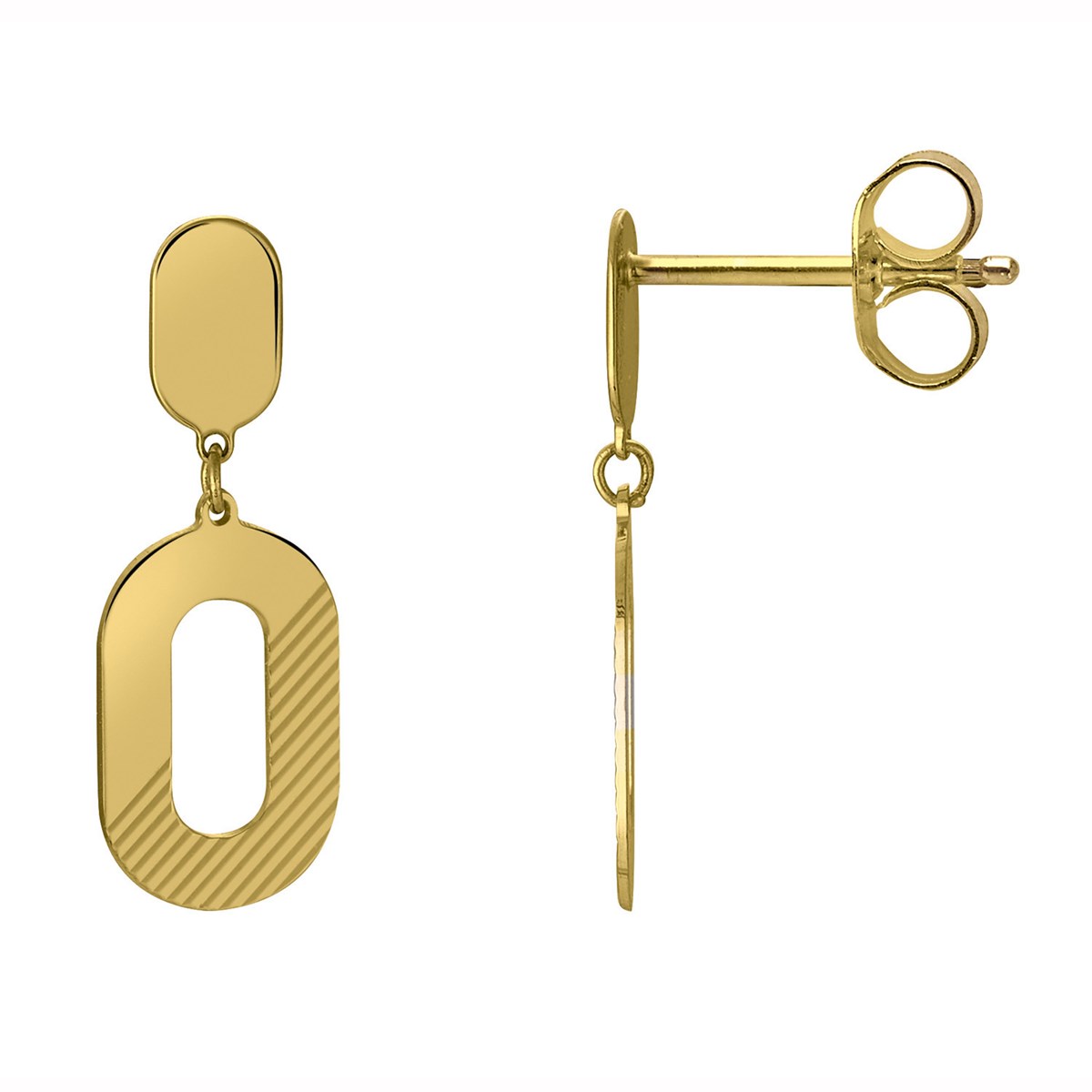 Boucles d'oreilles pendants géométriques