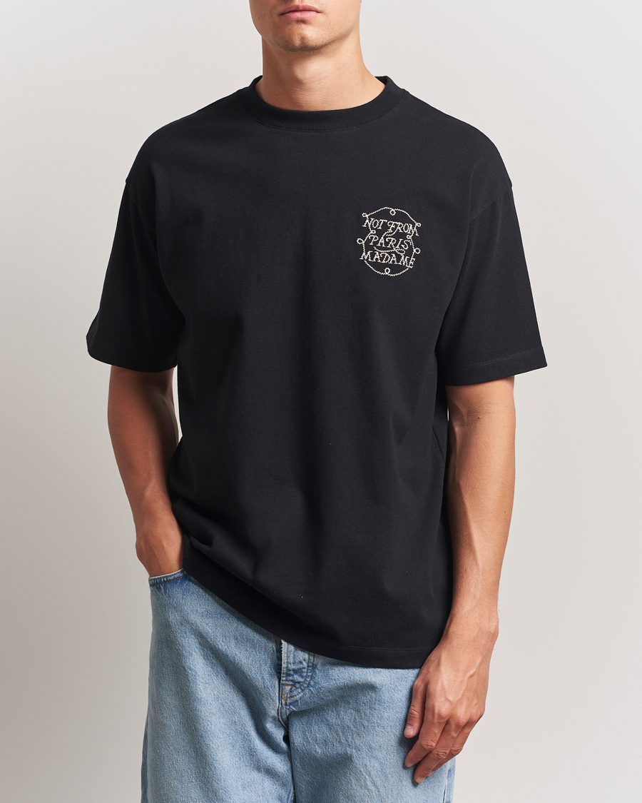 Drôle de Monsieur Slogan Tresses T-Shirt Black