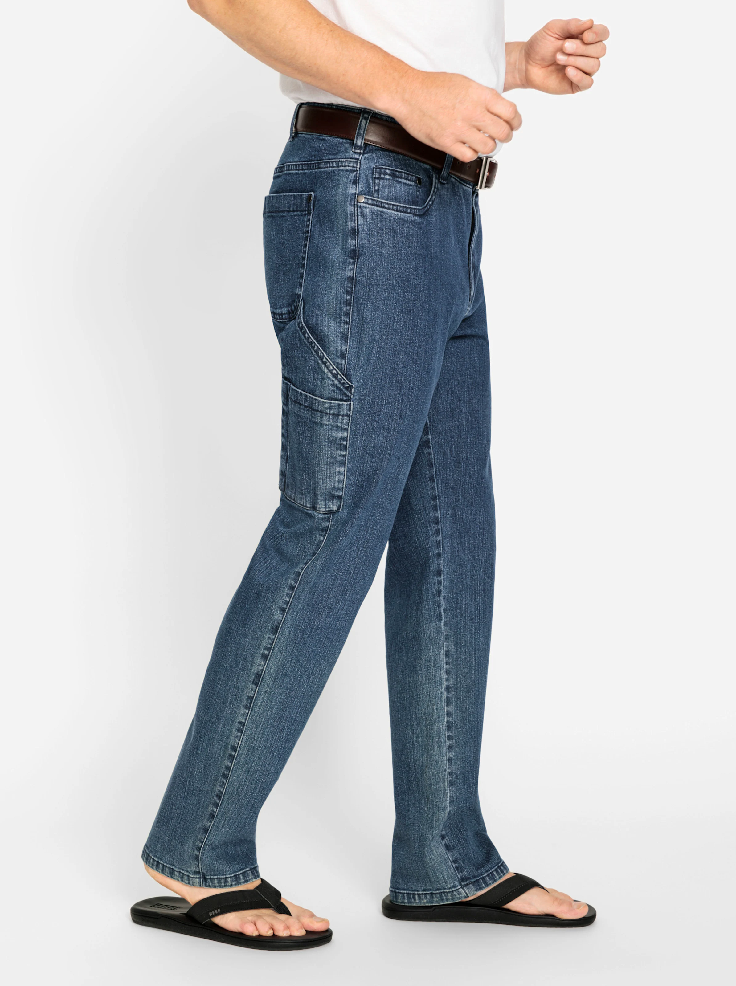 Catamaran Jeans in blue-stone-washed