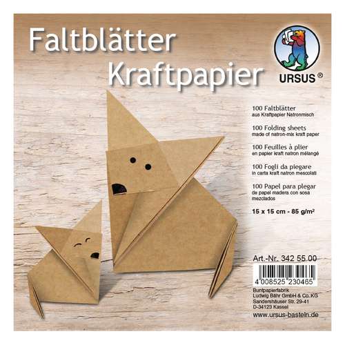 URSUS® Faltblätter Kraftpapier