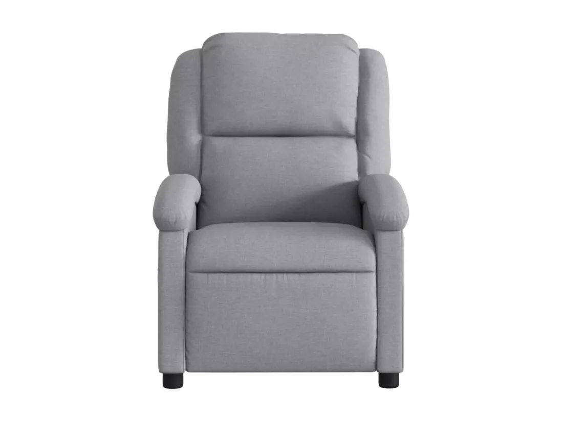 Fauteuil inclinable Gris clair Tissu