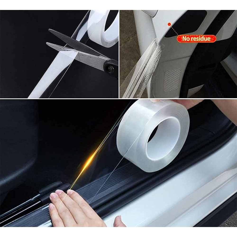 (5mx5cm) Auto Einstiegsleisten Schutz Selbstklebende Lack Schutzfolie - Transparent