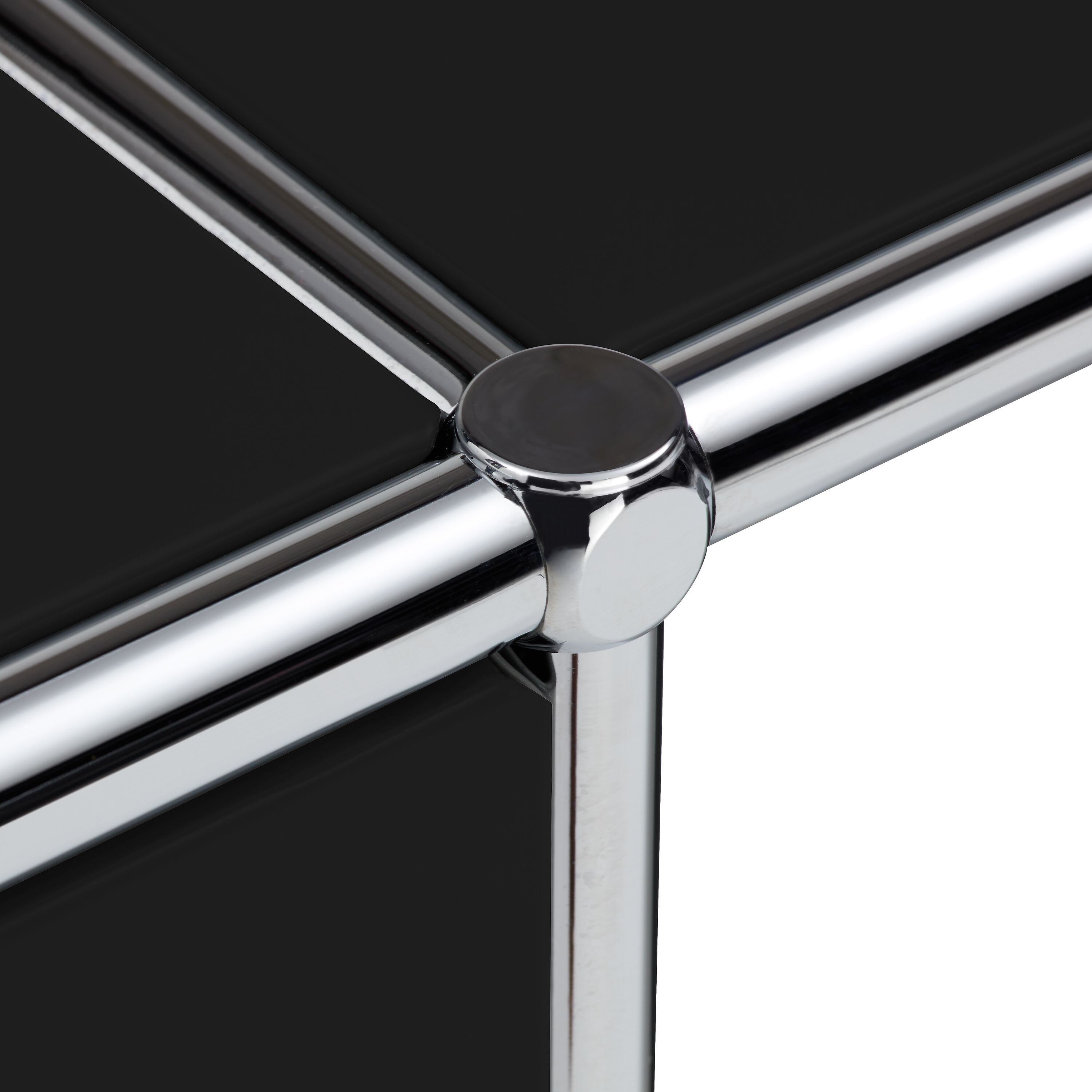 FLEXCUBE Schreibtisch - Schwarz / B: 228.0 cm x T: 40.0 cm x H: 80.0 cm
