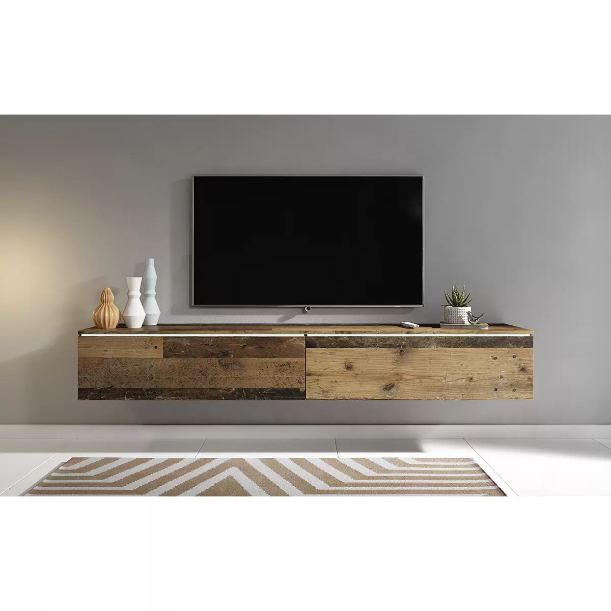 Lowboard Rijeka D180 braun,Eiche