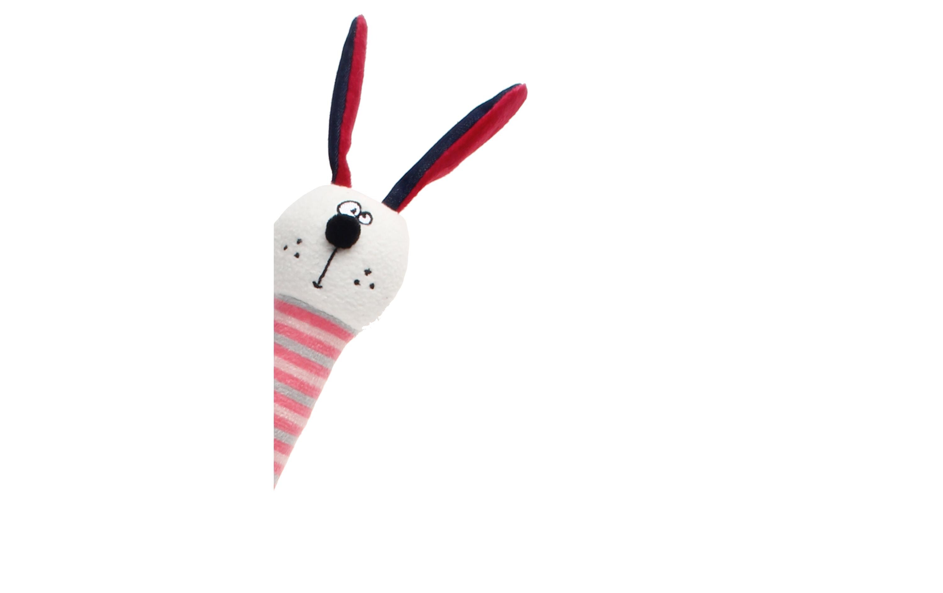 Hunde-Spielzeug Crunchy Neck, Hase S, RosaSpielzeug für Hunde