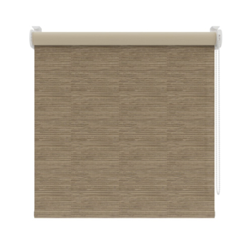 KARWEI rolgordijn draaikiepraam 28204 beige/bruin structuur verduisterend op maat