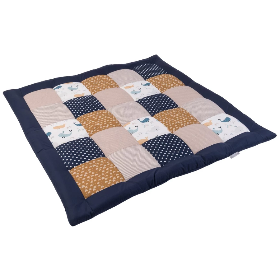 Ullenboom Krabbeldecke & Laufgittereinlage 120X120 cm Wale