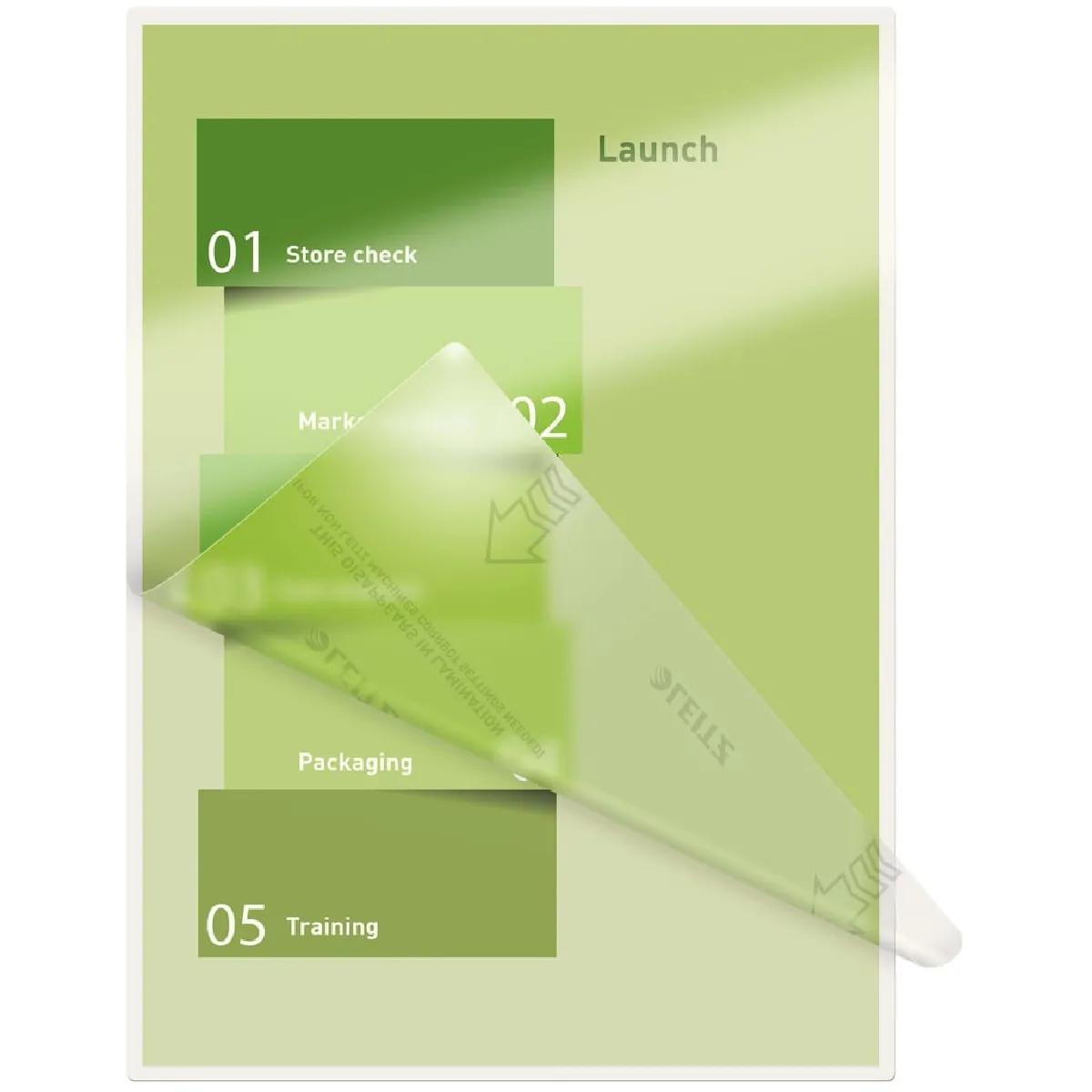 Feuilles de plastification A5