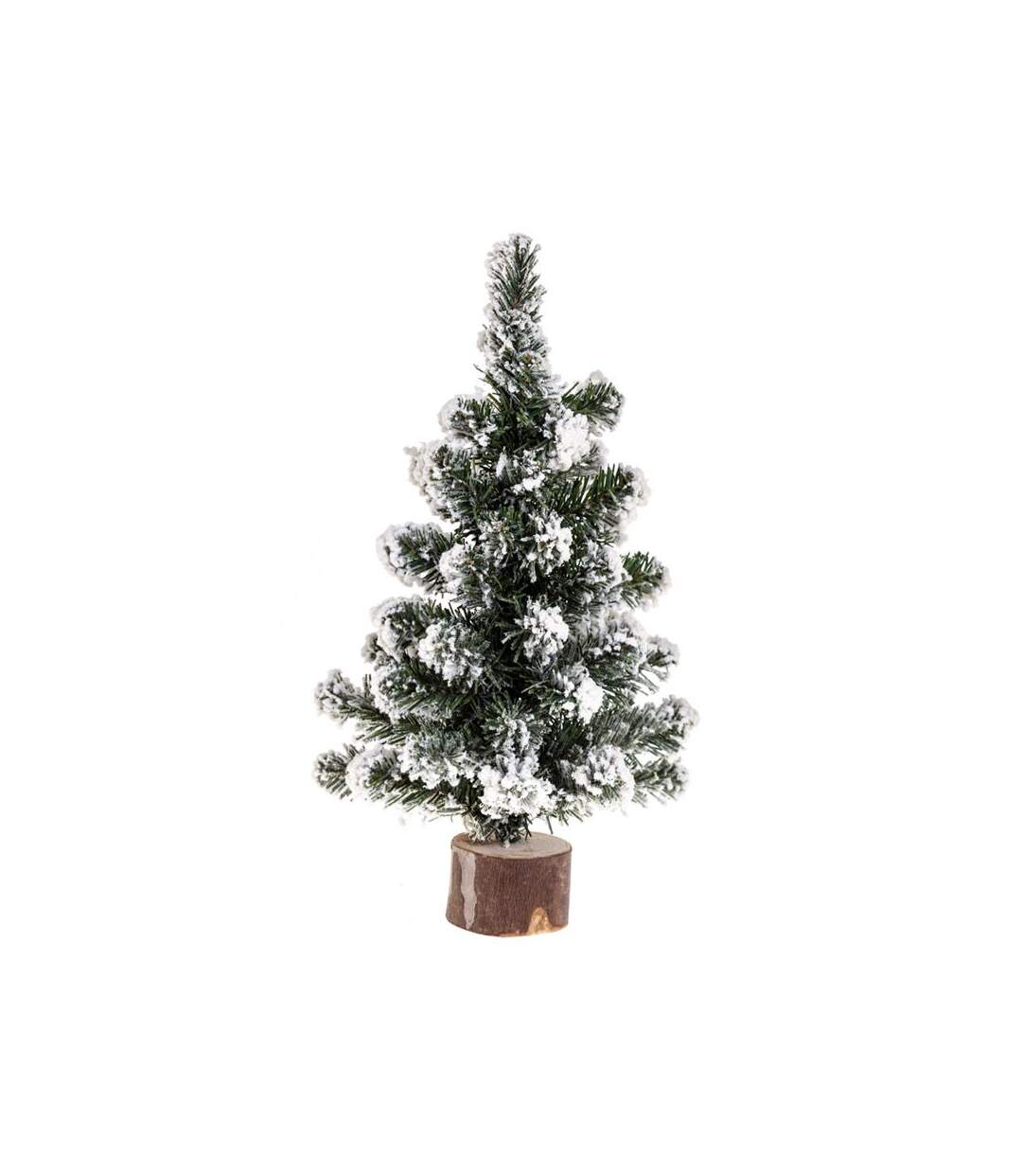 Sapin de Noël à Poser Floqué Blooming 25cm Vert
