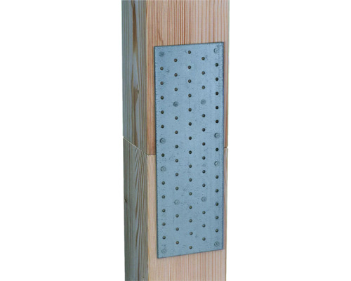 Geperforeerde plaat 200 x 60 mm, sendzimir verzinkt, 1 stuk