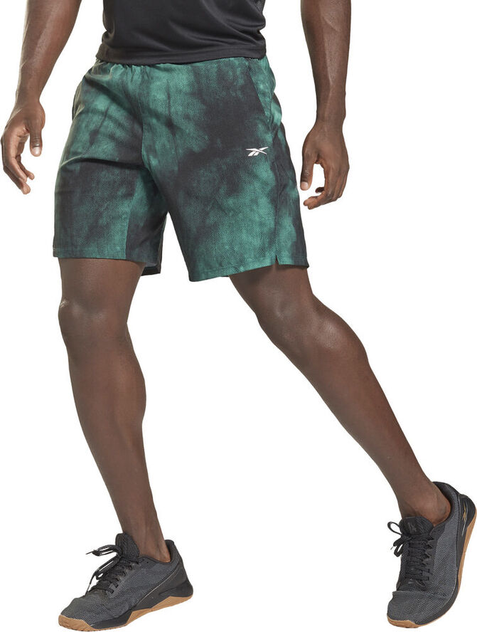 Reebok Epic Lightweight Printed træningsshorts Grøn