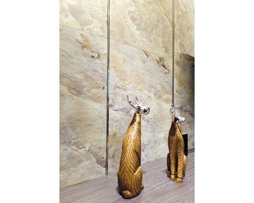 Echte steen bonte leisteen Slate-Lite flinterdun 1,5 mm Blanco 30x60 cm