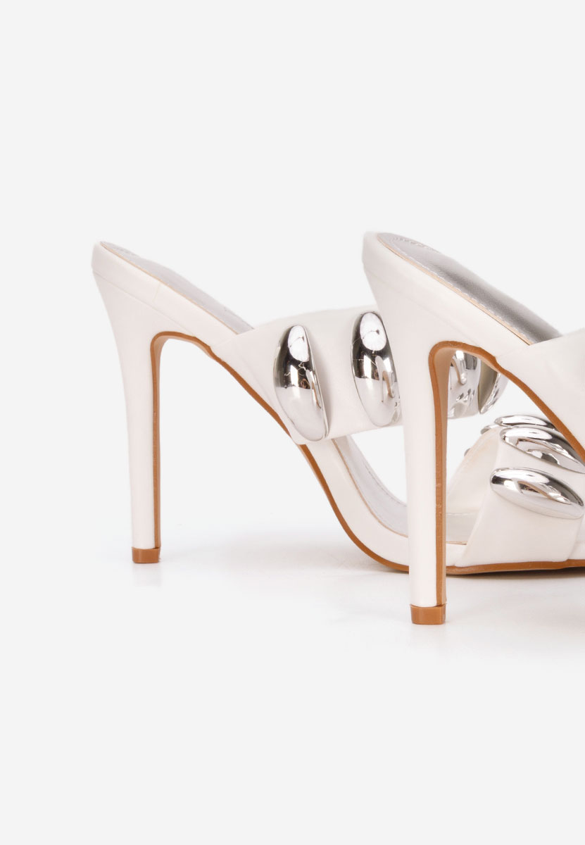 Mules a talon blancs Alesya