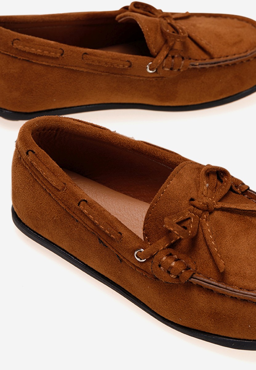 Mocassins garçons chameau Boat